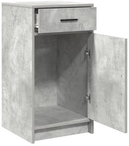 vidaXL Μπουφές Γκρι Σκυρόδεμα 40x41x75 εκ Επεξεργασμένο Ξύλο