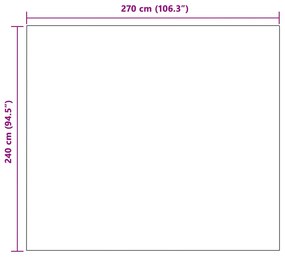 vidaXL Ριχτάρια 6 pcs Ροζ 270 x 240 cm Μαλλί