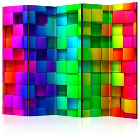 Διαχωριστικό με 5 τμήματα - Colourful Cubes II [Room Dividers] 225x172