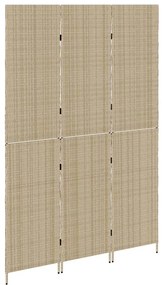 vidaXL Διαχωριστικό Δωματίου Μπεζ 146 x 200 εκ. συνθετικό ρατάν