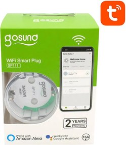 Smart plug WiFi Gosund SP111 3680W 16A, Tuya 4-pack