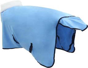 vidaXL Σαμάρι Ίππου Σκούρο Aqua 105 cm Πολικές φλις