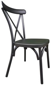 14840063 Καρέκλα Κήπου CHAD Μαύρο Αλουμίνιο 44x52x87cm Αλουμίνιο, 1 Τεμάχιο