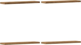 vidaXL Ράφια Τοίχου 4 τεμ. Artisan Δρυς 40x10x1,5εκ. από Επεξεργ. Ξύλο
