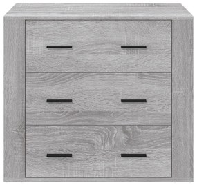 vidaXL Ντουλάπι Γκρι Sonoma 80x33x70 εκ. από Επεξεργασμένο Ξύλο