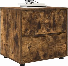 vidaXL Ντουλάπι αποθήκευσης Καπνιστό Δρύς 60 x 48 x 57 εκ