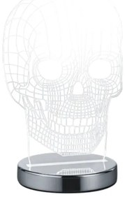 Επιτραπέζιο Φωτιστικό Skull LED κρανίο Trio Lighting R52461106 Διάφανο