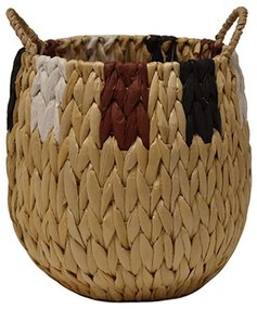 Καλάθι - Κασπώ Stripes 00.06.67466 18x23cm Ψάθινο Natural-Multi Mat