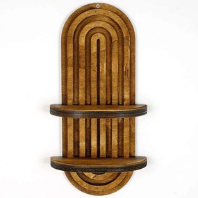 Ράφι Τοίχου 792EVL9066 20x9x40cm Walnut