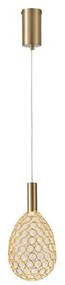 ΦΩΤΙΣΤΙΚΟ ΜΟΝΟΦΩΤΟ ΜΕΤΑΛΛO ΟΒΑΛ LED LED 6,3W 3000K 648lm 140x1580mm ΧΡΥΣΟ ARTE ILLUMINA PERFORATO Eurolamp 144-15065