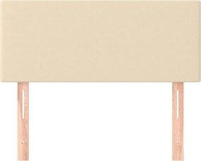 vidaXL Κεφαλάρι Κρεβατιού Κρεμ 90x5x78/88 εκ. Υφασμάτινο