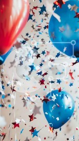 Intra Συλλεκτικό Ξύλινο Παζλ Plywood 4mm - Πολύχρωμα μπαλόνια και κομφετί Σε Ξύλινο Κουτί - Διαστάσεις: 10x10 cm – 25 κομμάτια