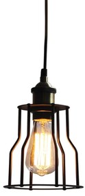 Φωτιστικό Οροφής 77-2154-new 15x15x120cm 1xE27 60W Black Homelighting Μέταλλο
