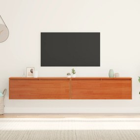 vidaXL Ντουλάπια Τοίχου Επιτοίχιο 2 pcs Καφέ κεριού 100 x 30 x 35 εκ
