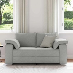 vidaXL Διθέσιος καναπές Σκίουρος Γκρί 160 cm ύφασμα