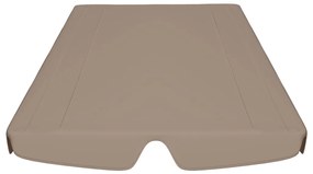 vidaXL Πανί Ανταλλακτικό για Κούνια Κήπου Taupe 150/130 x 105/70 εκ.