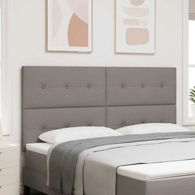 vidaXL Ρυθμιζόμενη Κρεβατοκεφαλή Taupe ύφασμα