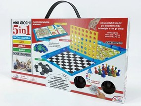 Επιτραπέζιο Παιχνίδι Mini Giochi Σετ 5 Σε 1 Πλαστικό Για 6  Ετών