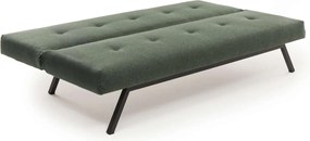 Τριθέσιος Καναπές Κρεβάτι Πράσινο NILUNE 64x180x78