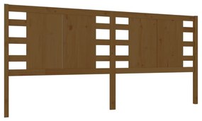 Κεφαλάρι Καφέ 126 x 4 x 100 εκ. από Μασίφ Ξύλο Πεύκου - Καφέ