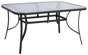 Table Metallic Grey 150X90Χ72