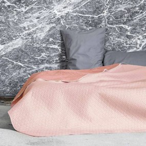 Κουβερλί Υπέρδιπλο (220x240) 2 Όψεων Nima Layers Fioreri Shell Salmon/Peac