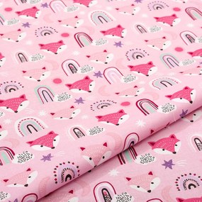 Σεντόνια Κούνιας (Σετ) Dimcol Fox 525 Pink
