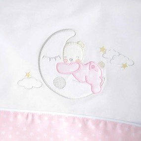 Σεντόνια Κούνιας (Σετ) Rythmos Moon Swing Pink