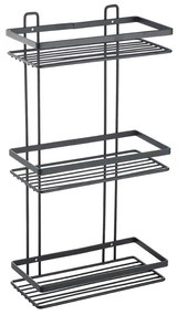 Εταζέρα 3 Θέσεων Elegant 02-8710 25x12x46cm Black Estia Stainless Steel