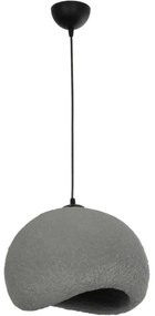 Φωτιστικό Οροφής Stone 204-0122 31,5x35x26cm 1xE27 Dark Grey GloboStar