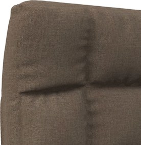 vidaXL Καρέκλα Δαπέδου Πτυσσόμενη Taupe Υφασμάτινη
