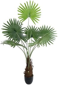 Τεχνητό Δέντρο Serenoa Palm 20971 Φ60x140cm Green-Brown GloboStar Πολυαιθυλένιο,Ύφασμα