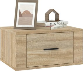 vidaXL Κομοδίνα Επιτοίχια 2 τεμ. Sonoma Δρυς 50x36x25 εκ.