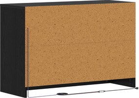 vidaXL Ντουλάπι TV 91 x 34 x 61 εκ. Μαύρη Δρυς Επεξεργασμένο Ξύλο