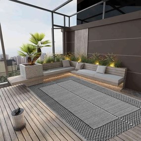 vidaXL Χαλί εξωτερικού χώρου ARAKIL γκρι 190x290 cm PP