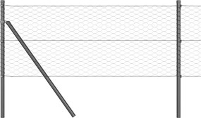vidaXL Στύλος Περιφράξεων Γκρι 10 x 0,6 m (36 mm δίχτυ)