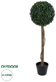 20406 GloboStar®  Artificial Garden BUXUS 20406 Τεχνητό Διακοσμητικό Φυτό Πυξός Υ90cm