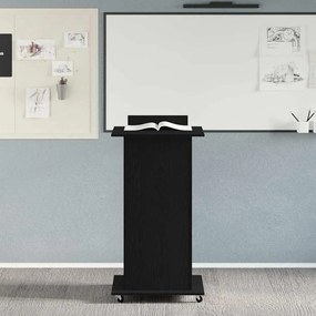 vidaXL Πλατφόρμα Μαύρη δρυς 55 x 55 x 107 cm Επεξεργασμένο ξύλο