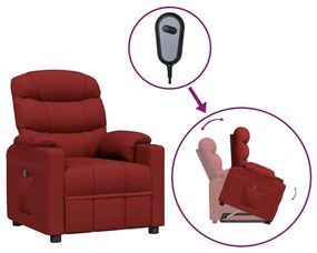 vidaXL Πολυθρόνα Ανακλ. Μπορντό Υφασμάτινη