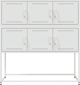 vidaXL Ντουλάπι Λευκό 100,5x39x107 εκ. Ατσάλινο