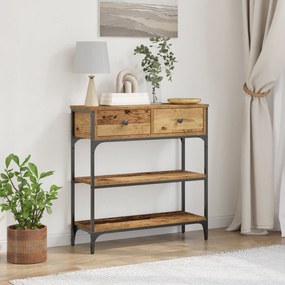 vidaXL Κονσόλα Ξύλινη 72,5x25x75 εκ. Κατασκευασμένο από Ξύλο & Ατσάλι