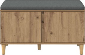 vidaXL Παγκάκι Χαλωρίου Τεχνίτικη Δρυς 80 x 38 x 46 εκ