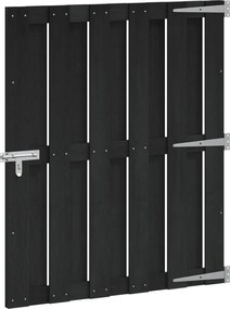 vidaXL Πύλη Κήπου 100 x 112 cm WPC και Αλουμίνιο Μαύρο
