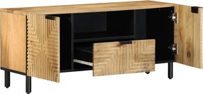 vidaXL Ντουλάπι τηλεόρασης καφέ 105x33x46 cm από μασίφ ξύλο Mango