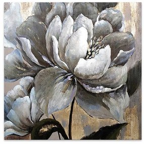 Πίνακας σε καμβά "White Magnolias" Megapap ψηφιακής εκτύπωσης 50x50x3εκ.