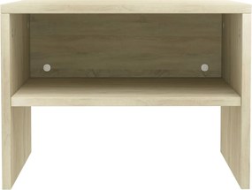 vidaXL Κομοδίνα 2 τεμ. Sonoma Δρυς 40 x 30 x 30 εκ. από Επεξ. Ξύλο