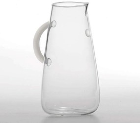 Κανάτα Uniche UN00700 11x22cm 1400ml White-Clear Zafferano Glass