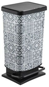 Κάδος Απορριμμάτων (35.3x29.5x67.6) Rotho Paso 40lt Tiles