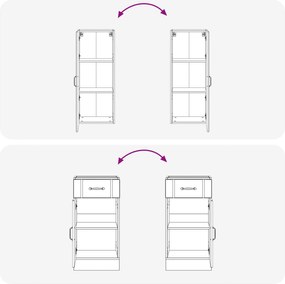 vidaXL Μονάδα κουζίνας LUCCA 8 pcs Γκρι Σκυροδέματος