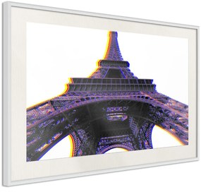 Αφίσα - Symbol of Paris (Purple) - 90x60 - Χρυσό - Χωρίς πασπαρτού